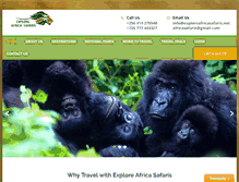 Tablet Screenshot of exploreafricasafaris.net